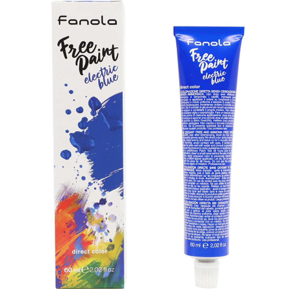 Fanola Free Paint Direct Colour Electric Blue - 60ml