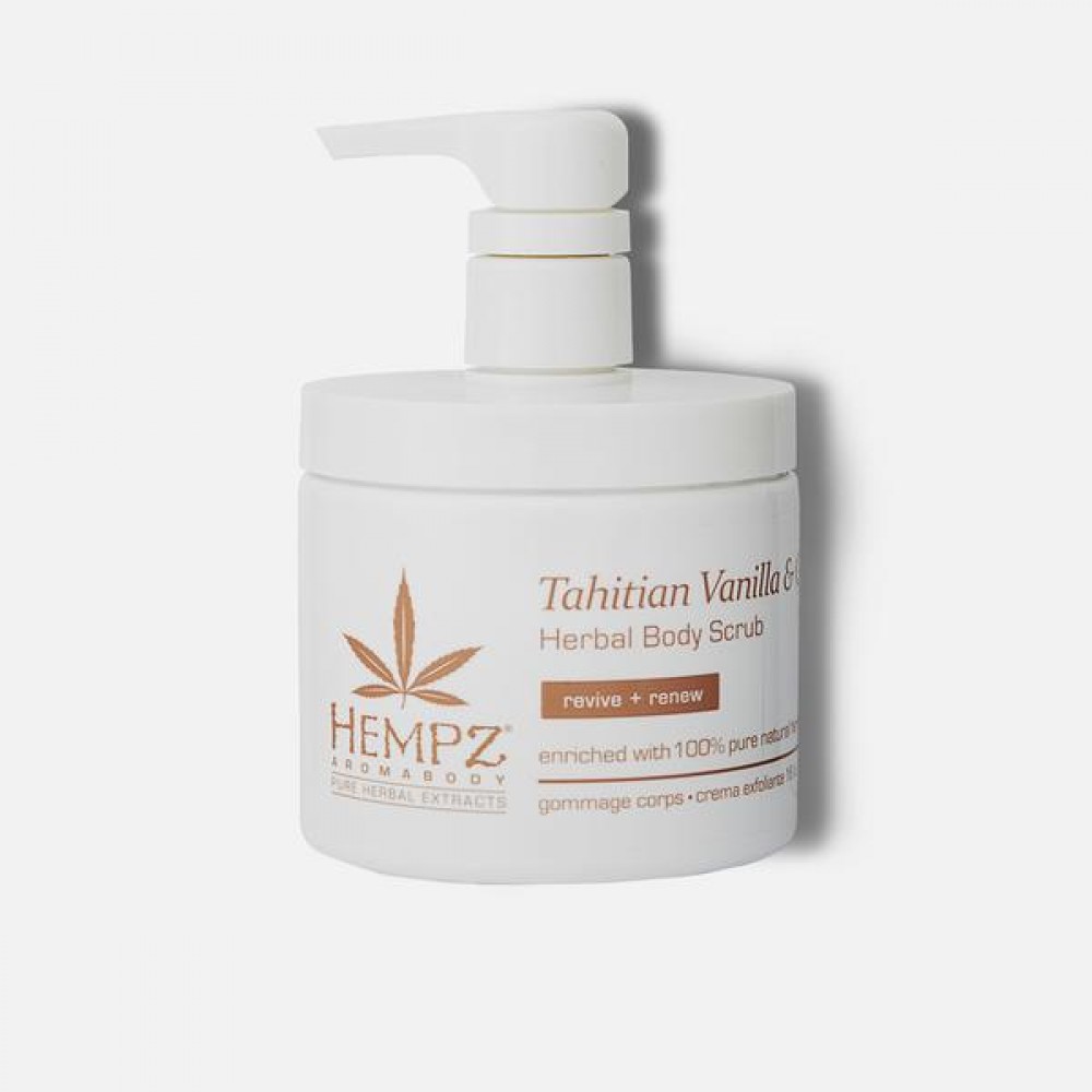 AromaBody Tahitian Vanilla & Ginger Herbal Body Scrub 16 oz.