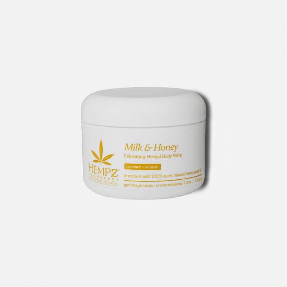 AromaBody Milk & Honey Herbal Body Exfoliating Whip 7.3 oz.